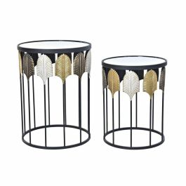 Mesita Auxiliar Moderno DKD Home Decor Negro Multicolor 46 x 61 x 46 cm Set de 2 Precio: 96.79000056. SKU: B1JCFQYQD2