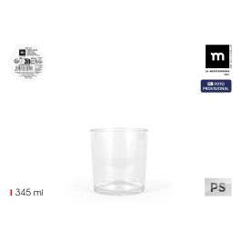 Inde Vaso Agua 345 ml PS La Mediterranea 8,3 cm (Ancho) x 8,8 cm (Alto) x 8,3 cm (Largo)