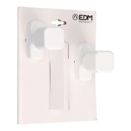 Edm Juego Pomo Recuperable 6807 Aluminio Blanco 37x83x69mm Distancia 39mm
