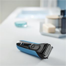 Braun Series 3 3045s ProSkin Afeitadora de Láminas Eléctrica Hombre Wet&Dry Recargable Negro/Azul con Recortadora