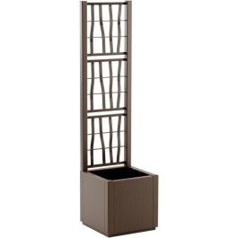 Jardinera - ETHICA - Taupe - Cuadrada con enrejado - 38 L - STEFANPLAST Precio: 58.49999947. SKU: B17DJAE6DJ
