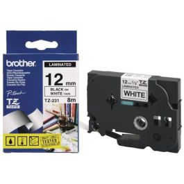Brother TZe-231 Cinta de Etiquetas Negra sobre Blanca, 12mm de Ancho Precio: 18.49999976. SKU: B18GRHT39S