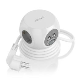 AISENS - REGLETA DE ENCHUFES SOBREMESA MULTIFUNCION CON 3 TOMAS + 2xUSB-C, 2xUSB-A, 1.4M, BLANCO Precio: 13.50000025. SKU: B1ACCAL39R