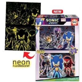 Puzzle 2x100 piezas sonic neon