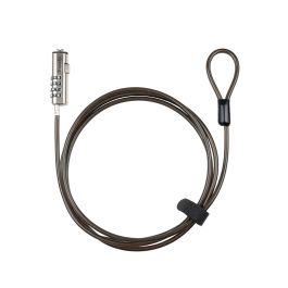 TOOQ Cable de Seguridad Tipo NANO con Combinacion para Portatiles 1.5 metros, Gris Oscuro Precio: 11.68999997. SKU: B1FV7G9G2G