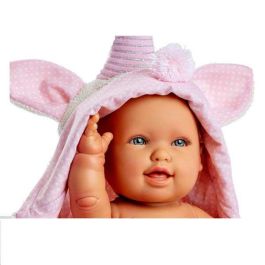 Berjuan Muñeca Baby Unicornio Andrea con Toquilla y Peluche 38cm para Niños +3 Años