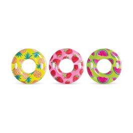 Flotador con asas rueda frutas tropicales 1,07cm mod sdos (+9 años) - modelos surtidos Flotador con asas rueda frutas tropicales 1,07cm mod sdos (+9 años) - modelos surtidos