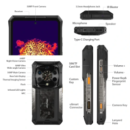 Ulefone ARMOR 28 Ultra Thermal 5G ULEAR28TULTRA Negro 16+512GB