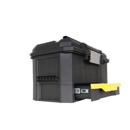 Stanley Caja de herramientas 48 cm, pestillo táctil Touchlatch para una mano, cajón profundo y bandeja, polipropileno Stanley Caja de herramientas 48 cm, pestillo táctil Touchlatch para una mano, cajón profundo y bandeja, polipropileno