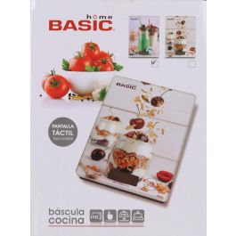 Basic Home Báscula de Cocina Digital 5 kg Cuadrada Decorativa Basic 15,3 x 20,3 x 1,6 cm (8 Unidades)