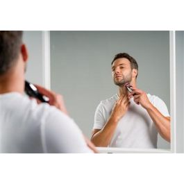 Wahl 09893-0443 Cortapelos para Barba, Batería de Litio 240 min, 8 Peines Guía, Carga Rápida, 1.5-13mm, Cuchillas de Precisión