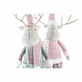 Figura Navidad Fantasia DKD Home Decor Verde Rosa 17 x 60 x 20 cm (2 Unidades) Figura Navidad Fantasia DKD Home Decor Verde Rosa 17 x 60 x 20 cm (2 Unidades)