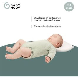 Babymoov Soporte Ergonómico Lovenest Original Antiaplastamiento Cabeza Bebé, Algodón Suave Transpirable, Multiusos Desde Nacimiento Blanco