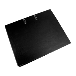 Liderpapel Archivador de Palanca Folio Documenta Forrado PVC Rado 75mm Negro Compresor Metálico
