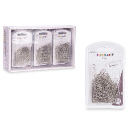 Set 90 Clips Silver Med Pincello 3X11CM (24 Unidades) Set 90 Clips Silver Med Pincello 3X11CM (24 Unidades)