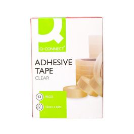 Cinta Adhesiva Q-Connect Transparente 66 Mt X 12 mm 12 unidades