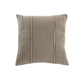 DKD Home Decor Cojín Tradicional de Algodón, Velvet y Poliéster Natural 45 x 45 cm (2 Unidades) India lino 2c25