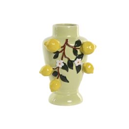 DKD Home Decor Jarrón Shabby Verde Amarillo Cerámica Limones 14 x 22 x 14.5 cm (2 Unidades) Precio: 23.89000042. SKU: B18XY24YZE