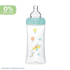 Dodie Sensation + Biberón 330ml con Tetina Plana Flujo Rápido, Sistema Anticólicos Doble Válvula, Aceptado por 95% Bebés