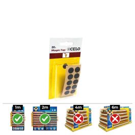 Celo Tapón Adhesivo MTAP Ø13mm Negro PVC Caja 10 Blísters 20 Unid. (200 Unidades) Precio: 37.50000056. SKU: B1DJWECX27