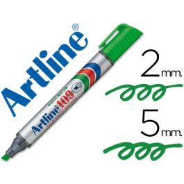 Artline Marcador Permanente 109 Verde Punta Biselada Rotulador Resistente al Agua Secado Rápido Tinta Permanente Trazo 2-5mm Precio: 12.89000053. SKU: B179PEQNGL