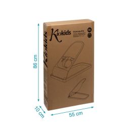 KioKids Hamaquita para Bebé Práctica y Segura, Ligera, Desenfundable y Lavable, Recién Nacidos +0 Meses, Gris Oscuro