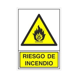 Duver 319 Señal de Seguridad "Riesgo de Incendio" en Plástico 295x210 mm
