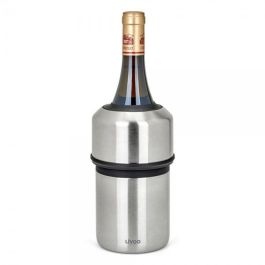 Livoo GS158 Enfriador de Botellas de Acero Inoxidable y Silicona, 11,5 cm de diámetro Livoo GS158 Enfriador de Botellas de Acero Inoxidable y Silicona, 11,5 cm de diámetro