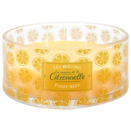 Home Deco Factory Vela Citronela Antimoustique 4 Mechas Vidrio 760g d.19cm h.7,5cm 25h