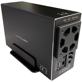 LC-Power Caja de Disco Duro 3.5" LC-35U3-RAID-2, Negro, Capacidad 18 TB, USB 3.0