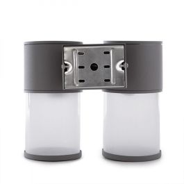 Madison HO-WLIP65-E27-108-103 Aplique de Pared Exterior IP65 Gris Ø108mm Casquillo E27 (Sin Lámpara) Aluminio