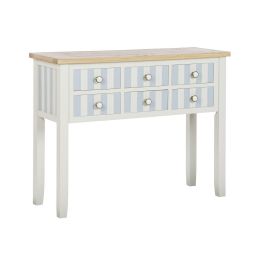 Consola Home ESPRIT Azul Blanco Madera de Paulonia 103 x 35 x 80 cm Precio: 255.50000025. SKU: B16ZTZZ7CZ