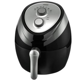 Bourgini Freidora Sin Aceite Air Fryer de Aire Caliente, 1300W, 2.5L, Capacidad 2.5 Litros, para Carnes, Pescado, Verduras, Termostato 200°C, Temporizador 30 Min, Cesta Lavavajillas