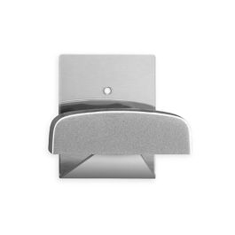 Inofix Colgador adhesivo cromo mate grande, acero inoxidable, antiresbalones en zonas húmedas