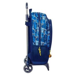 Mochila Escolar con Ruedas Hot Wheels Sonny Azul marino 32 x 42 x 14 cm Mochila Escolar con Ruedas Hot Wheels Sonny Azul marino 32 x 42 x 14 cm