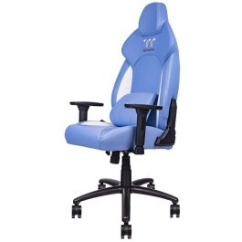 Thermaltake GGC-VCO-LWLWDS-01 Silla Gaming Butaca Acolchada para Videojuegos, 52cm Ancho, Soporta 150 kg, Azul y Blanco
