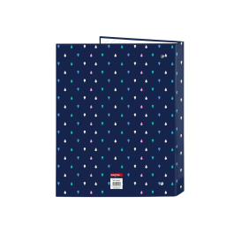 Carpeta de anillas Benetton Drop Multicolor A4 26.5 x 33 x 4 cm