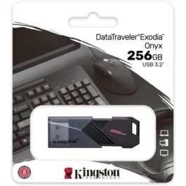 Kingston DTXON/256GB Pendrive 256GB DataTraveler Exodia Onyx USB 3.2 Gen 1 con capuchón móvil negro mate Kingston DTXON/256GB Pendrive 256GB DataTraveler Exodia Onyx USB 3.2 Gen 1 con capuchón móvil negro mate
