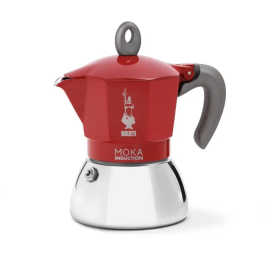 Bialetti - Cafetera Italiana MOKA Inducción Roja 4 Tazas 150 ml - BIA8006363029254 Precio: 52.5000003. SKU: B17SY3E6LK