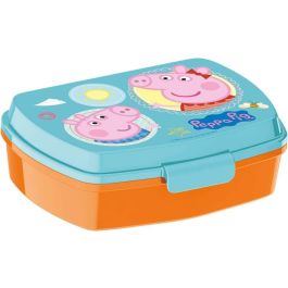 Safta Sandwichera Peppa Pig "Having Fun" de Poliéster Resistente, 17x5.6x13.3cm, para niños a partir de 3 años, Modelos Surtidos