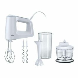 Braun HM3135WH Batidora de Mano y Mezclador de Masa 500W, 5 Velocidades + Turbo, con Mini-Picador 500ml y Vaso Mezclador 600ml, Blanco Precio: 78.95000014. SKU: S0400515