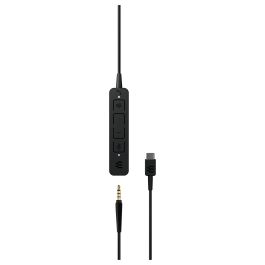 EPOS Adapt 165T USB-C Auriculares Binaurales para Oficina/Centro de Llamadas, USB Tipo C, Alámbrico, Negro