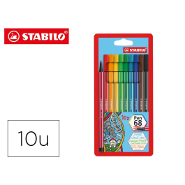 Stabilo Rotuladores Pen 68 C-Surtidos Estuche Plástico 10 Unidades Precio: 9.5000004. SKU: B12TR7THD8