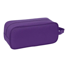 Zapatillero de Viaje Real Valladolid C.F. Blanco Morado 34 x 15 x 14 cm