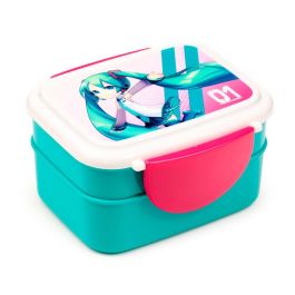 Puckator Sandwichera con Cubiertos Hatsune Miku - Fiambrera de Polipropileno sin BPA Puckator Sandwichera con Cubiertos Hatsune Miku - Fiambrera de Polipropileno sin BPA