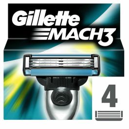Cuchilla de Afeitar Gillette Mach 3 (4 Unidades) Precio: 24.50000014. SKU: S7905232
