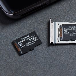 Kingston Canvas Select Plus Tarjeta microSDXC 512GB Clase 10, UHS-I, Velocidad de lectura 100 MB/s para Cámaras y Drones