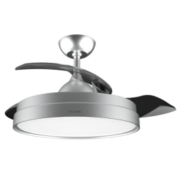 Cecotec 4280 Ventilador de Techo Aspas Retráctiles LED 42'' (106cm) con Lámpara 3 Tonos, 6 Vel y Función Invierno/Verano Acero Inoxidable Precio: 102.50000024. SKU: B1HLXV5A4R
