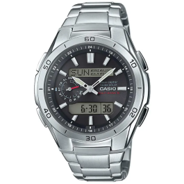 Casio WAVECEPTOR Reloj de Acero Inoxidable - Gris Precio: 129.94999974. SKU: B1AD97QKKC