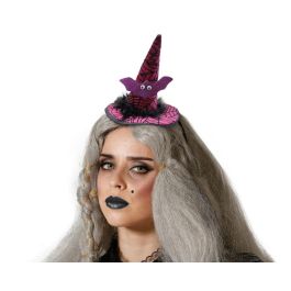 Diadema Sombrero Bruja Morado Murciélago Telaraña - Accesorio para Halloween y Disfraces Precio: 1.5900005. SKU: S1130859
